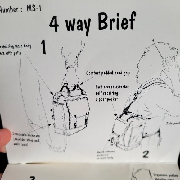 NWT - backpack brief - Unisex - Picture 8 of 9